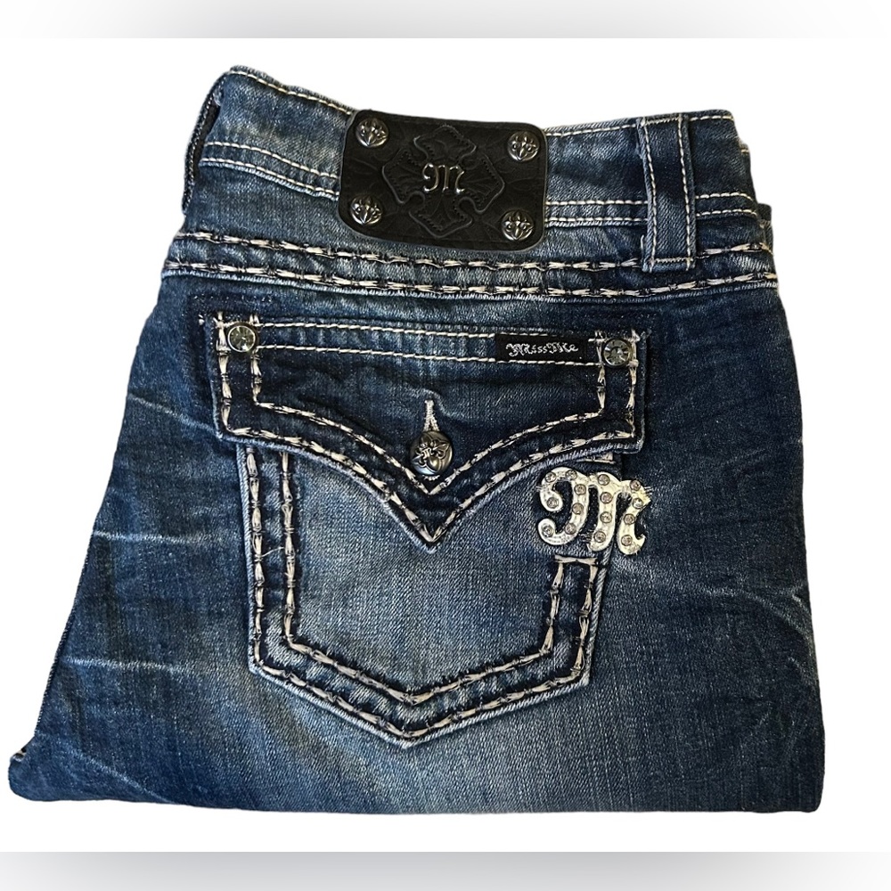 Miss Me JE5014B90L Light/ Med WashBoot Cut 34X33 (measures 34X32)